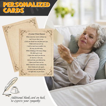 Sympathy Wind Chimes for Outside Deep Tone, Memorial Wind Chimes for Loss of Loved One Prime, Bereavement Condolence Remembrance Funeral Gifts for Grieving Friends Loss of Mother Father