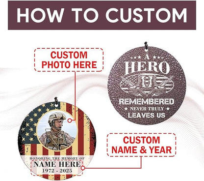 36inch Personalized Wind Chimes, Memorial Wind Chimes for US Veteran, Wind Chime for Loss of Loved Dad/Mom, Sympathy Memorial Gifts, Thank You Veteran Solider