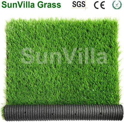 SunVilla 5'X23' Artificial Grass Realistic [Customized Sizes] Grass Height 1 3/8" Indoor/Outdoor Artificial Grass/Turf Many Sizes 5FTX23FT (115 Square FT)