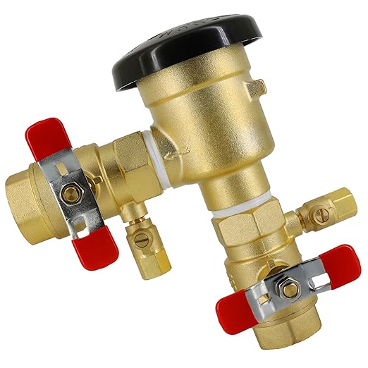 3/4" 720A Pressure Vacuum Breaker Assembly,Brass Irrigation Backflow Preventer Valve for Lawn Irrigation System, Garden Sprinkler, Outdoor Water Line, Anti-Siphon Protection MAX 400PSI