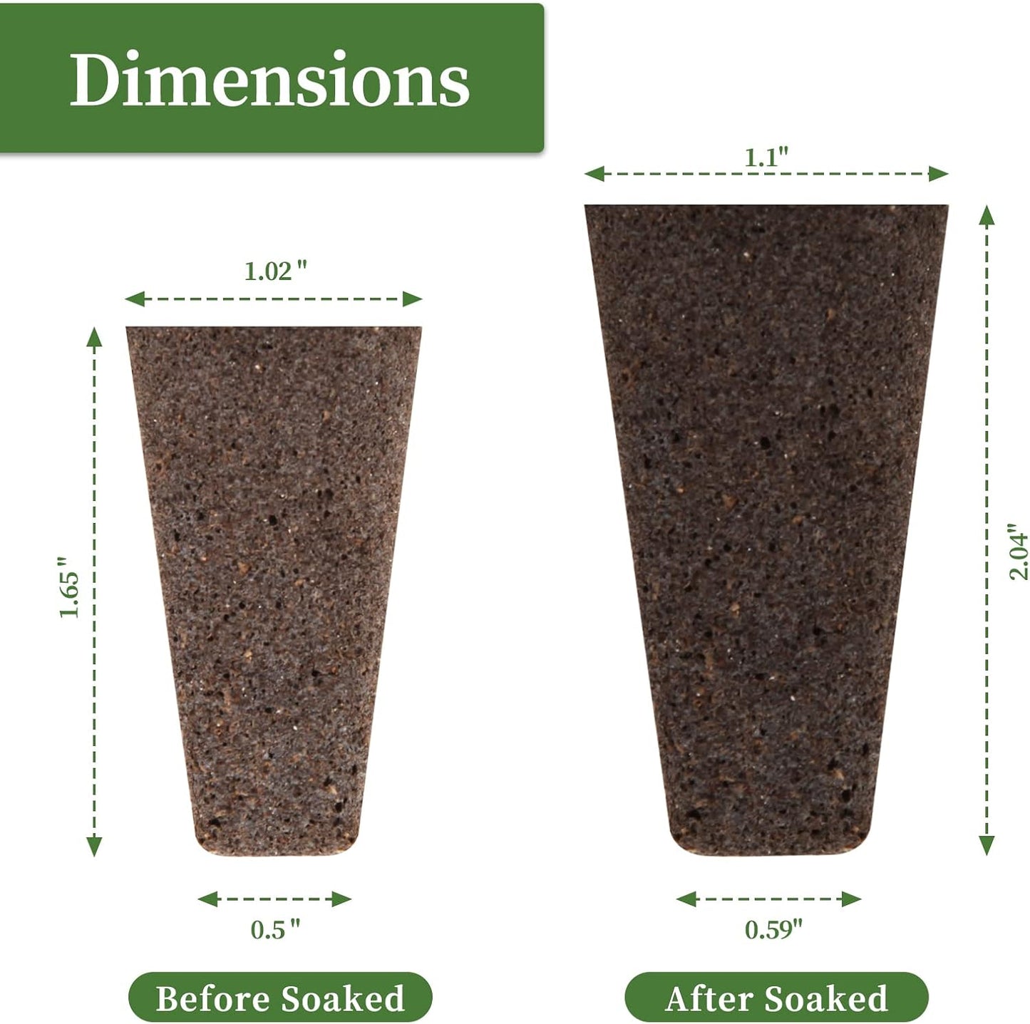 Grow Sponges, Seed Starter Pods Root Growth Sponges Eco-Friendly PH Balanced Square Sponges Replacement Compatible with QYO, LYKO, iDOO IG201Hydroponic Growing System, 50 Pack