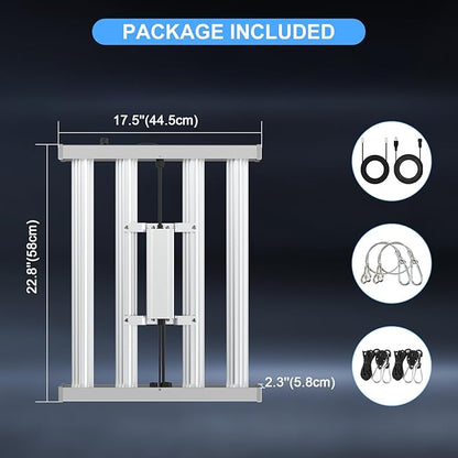 Phlizon Pro 2000 240W LED Grow Light 3x3ft 4x4ft Full Spectrum LED Grow Lights with 1152pcs SMD Led 2.8 µmol/J Dimmable Daisy Chain Plant Grow Lamp for Indoor Plants Veg and Bloom