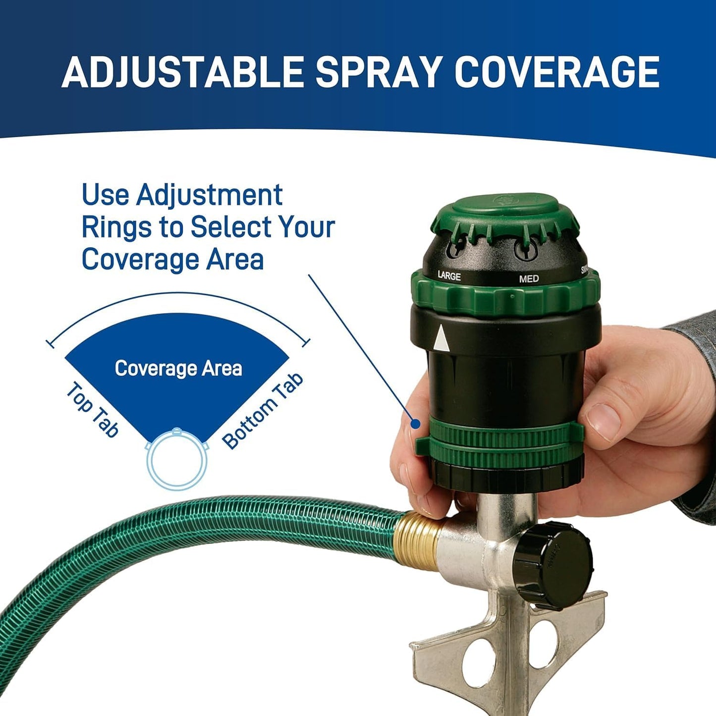 2-Pack H2O-Six® Gear-Drive Sprinkler on Metal T Spike