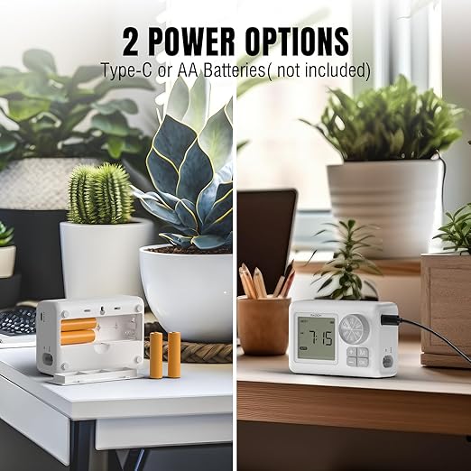 Raddy WS-6 Automatic Plant Waterer, Indoor Plant Watering System for 15 Potted Plants, Programmable Water Timer with LCD Display, USB Power, Water Shortage Alarm for Balcony Greenhouse