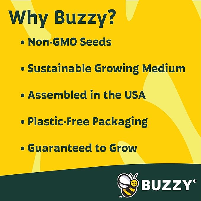 BUZZY Seeds 9 Pot Terracotta Grow Kit Organic Herb Seed Starter Set for Indoor Planting | Includes Seeds, Planting Pots, Soil and Plant Markers, Easy Gardening Gift, Kids Project, Gifts for Teachers