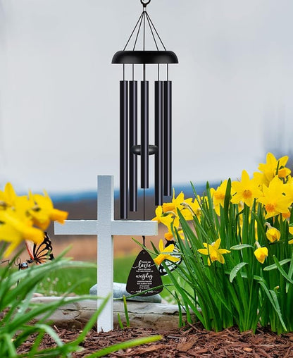 Sympathy Memorial Wind Chimes for Loss of Loved One Prime, Sympathy Gift Baskets Memorial Gifts for Loss of Mother Father, Grief Gifts Bereavement Funeral Gifts Windchimes in Memory of A Loved One