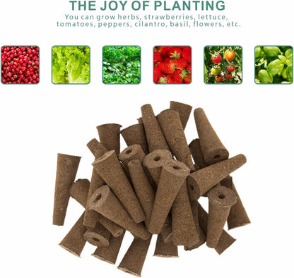 Grow Sponges 100 Pack, Hydroponics Sponge Compatible with Aerogarden, iDOO