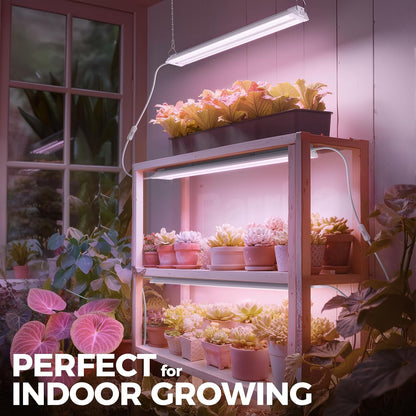 Barrina TX36 2FT LED Grow Light, 36W(200W Equivalent), High PPFD, Full Spectrum, Hanging Plant Lights for Indoor Growing, Grow Lights for Seed Starting, Vegetables with On/Off Switch, Linkable, 1 Pack