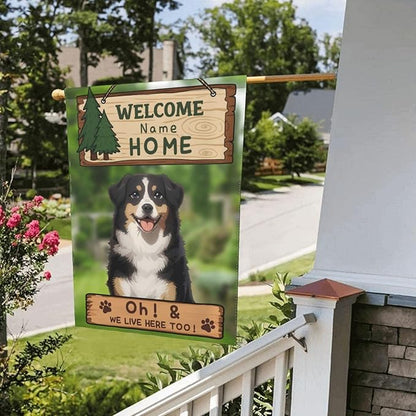 Custom Pet Garden Flag for Outdoor Personalized Cat Dog Yard Flags Decor Customized Flag Add Your Own Picture Text House Lawn Banner Double Sided Home Wall Decoration 12.5x18 28x40
