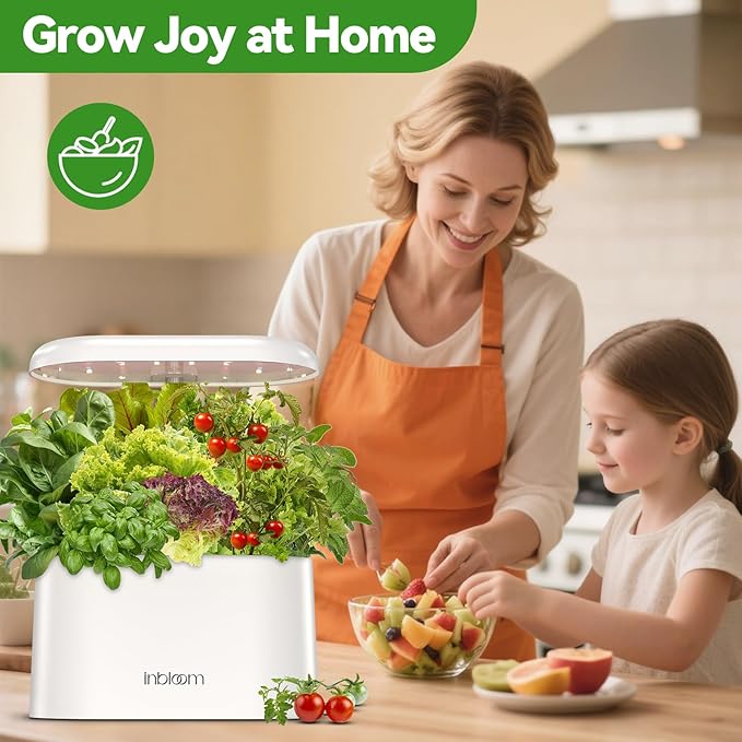 inbloom 12-Pod Fruit Seed Pod Kit for AeroGarden, iDOO, Ahopegarden Hydroponic Growing System, Included Strawberry, Cucumber, Green Pepper, Golden Tomato, Radish, Dwarf Pea, Beet, 400+ Seeds