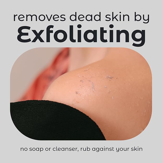 MainBasics Exfoliating Gloves for Shower – Korean Body Scrub Mitts for Dead Skin, Deep Cleansing, Spray Tan Prep & KP Treatment (2 Pack)