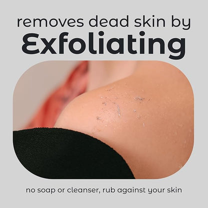 MainBasics Exfoliating Gloves for Shower – Korean Body Scrub Mitts for Dead Skin, Deep Cleansing, Spray Tan Prep & KP Treatment (2 Pack)