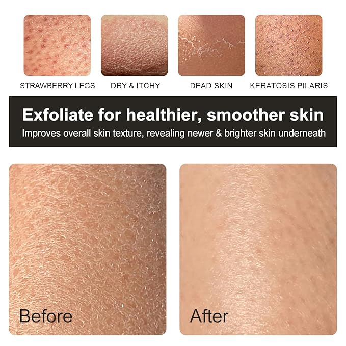 Korean Exfoliating Mitt, Exfoliating Glove, 3 Pack Viscose Fiber Body Scrub Gloves, Dead Skin Remover for Smoother Skin, Self-Tan Prep and Removal, Peach Pink Purple