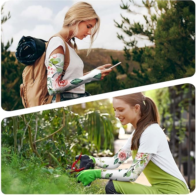 Gardening Sleeves for Women Farm Sun Protection Thorn Proof Cooling Arm Sleeves to Cover Arms for Garden Sports