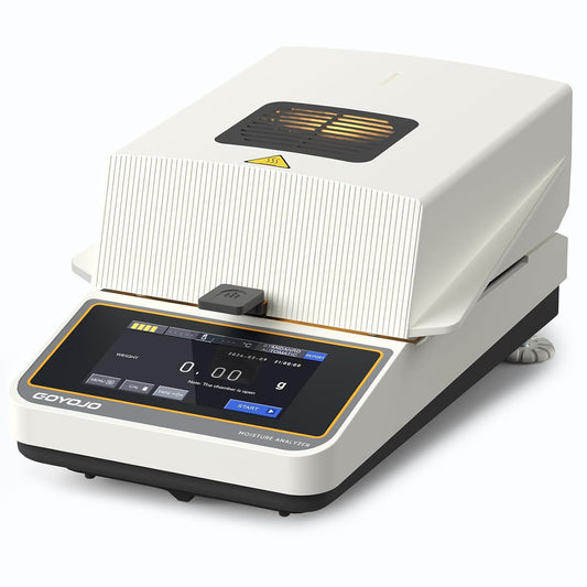 Halogen Moisture Balance with 110g-1mg Accuracy Rapid Heating & Drying (40-160°c) Moisture Analyzer for Accurate Weighing and Moisture Determination in Food, Plants, Chemicals, and Building Materials