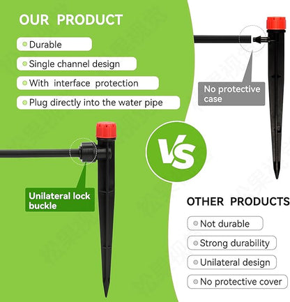 Vatony 20PCS Plant Self Watering Insert Spikes Device, Automatic Water Control System with Adjustable Drip Irrigation, Plastic, Special Feature: Automatic Watering