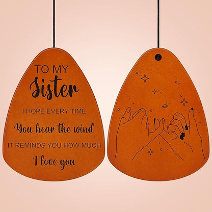 Sister Birthday Gifts, Sister Gifts for Birthday, Mothers Day, Thanksgiving, Christmas, 32 Inch Wind Chimes Gift for Home Decor