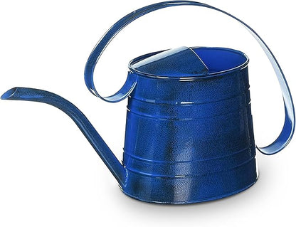 Headwind Danbury Vintage Watering Can – 1/2 Gallon Oceanside Blue Decorative Galvanized Large Metal Watering Can Planter for Outdoor & Indoor – Antique Style by Robert Allen