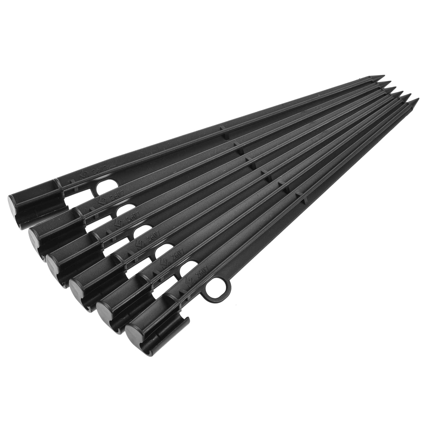 MECCANIXITY Irrigation Drip Support Stakes 200mm Length PP Plastic Black for 1/4" Tube Hose for Gardening Patio Lawn Pack of 10
