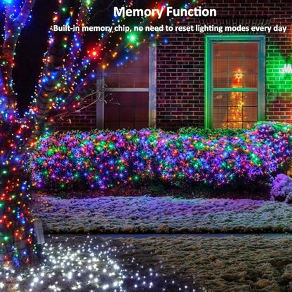 Brizled Colored Christmas Lights, 78.74ft 240 LED String Lights, Plug-in Connectable, 8 Modes Waterproof for Indoor/Outdoor Xmas Party & Decor