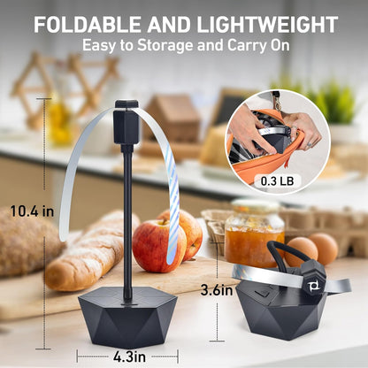 GUIDOT Fly Bug Fans for Food Tables, Fly Control Spinner Table Top Keep Flies Away from Patio Picnic Party Restaurant Kitchen Camping and BBQ