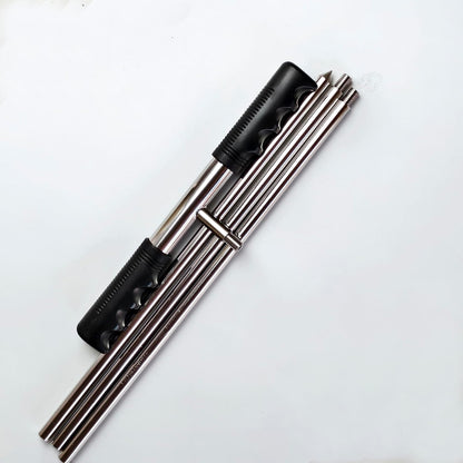 Soil Probe Rod for Septic Tank - 32-48 Inch Adjustable Grounding Tool,Stainless Steel with T-Handle Pipe Probe,for Locating Septic Tanks, Underground Pipes, Water Lines, and Gopher Runs (Portability)