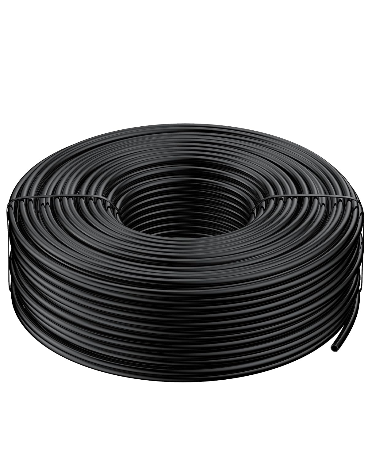 Pawfly 200 ft. 1/4 Drip Irrigation Tubing, Black Distribution Tubing for Drip Irrigation System, Polyethylene Drip Line, Drip Irrigation Hose Tube for Quick-Connect Drip Irrigation Emitters