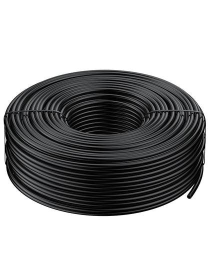 Pawfly 200 ft. 1/4 Drip Irrigation Tubing, Black Distribution Tubing for Drip Irrigation System, Polyethylene Drip Line, Drip Irrigation Hose Tube for Quick-Connect Drip Irrigation Emitters