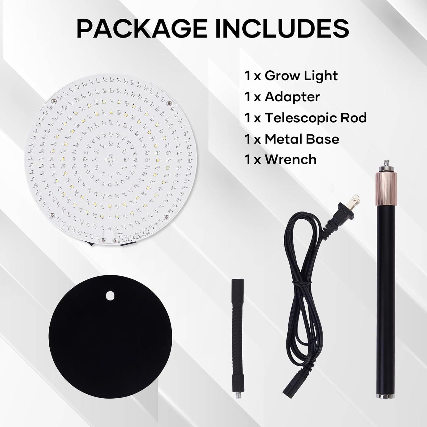 Desk Grow Light, 288 LEDs Red Blue White Full Spectrum Plant Light for Indoor Plants,3490 Lumen Indoor Grow Lamp,3 Modes for Plants Greenhouse Veg Bloom Light