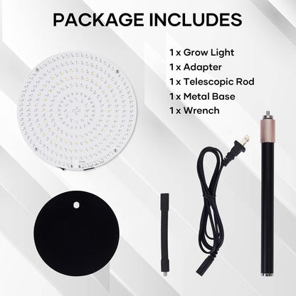 Desk Grow Light, 288 LEDs Red Blue White Full Spectrum Plant Light for Indoor Plants,3490 Lumen Indoor Grow Lamp,3 Modes for Plants Greenhouse Veg Bloom Light