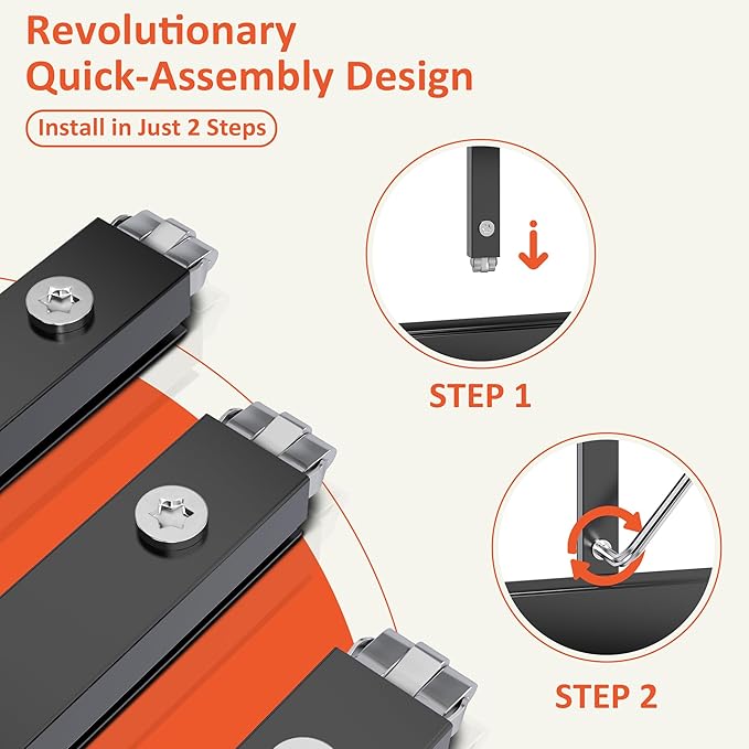 Greenhouse 6×7.5 FT, Quick Setup Polycarbonate Greenhouse for Outdoors with Roof Vent, Walk in Green Houses for Outside for Outdoor Garden Backyard, Black