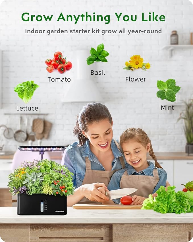 166pcs Hydroponic Pods Kit: Compatible with Aerogarden Grow Anything Herb Kits - Includes Grow Sponges Grow Baskets Grow Domes Labels A&B Plant Food - Hydroponics Supplies for Most Brand