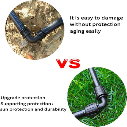 1/2 inch Irrigation Fittings Elbow Connectors For (1/2" ID x0.6-0.63" OD) 16mm Drip Tubing Barbed Connectors-10 Pcs/pack