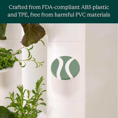 Gardyn Caps for Your Gardyn Hydroponics Growing System & Indoor Garden - Perfect Solution for a Cleaner & More Beautiful Garden - Must-Have for Growing Fewer Than 30 Plants - 10 Pack, Sage Green