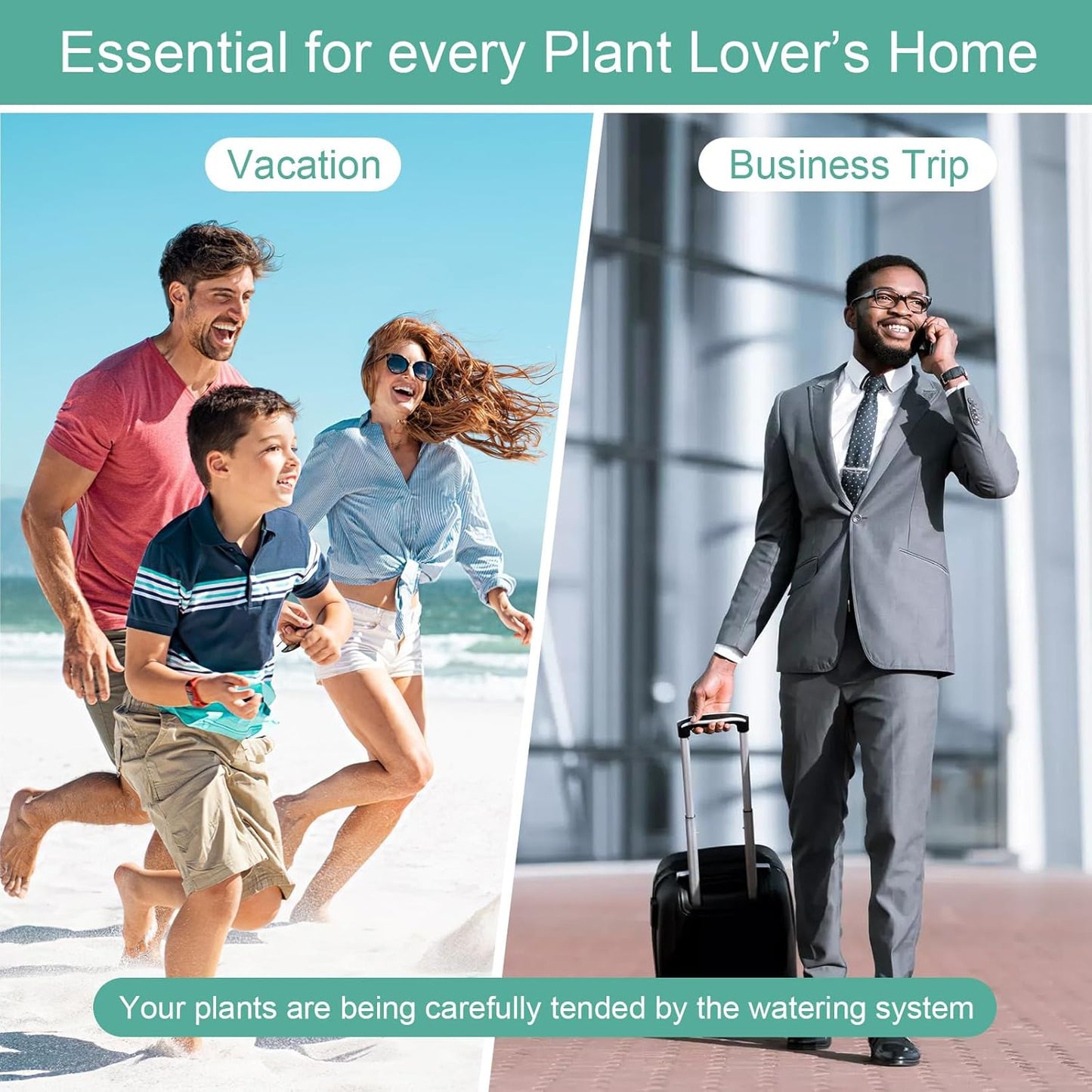 Automatic Watering System for 8 Potted Plants, Vacation Plant Watering Devices with Drip Irrigation Kits, Automatic Plant Waterer Indoor for Windowsill, Balcony, Green House (3rd Gen)