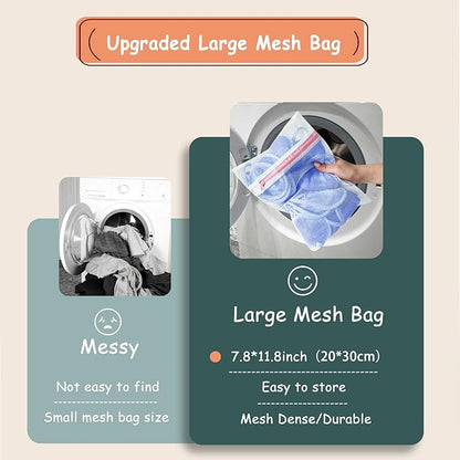 Nugilla Reusable Makeup Remover Pads, 18 Packs Microfiber Face Cloth with a Washable Laundry Bag, Reusable Rounds Towels for Face Cleaning, Soft Facial Rounds Wipes Eyes/Lips Clean for Women Gifts