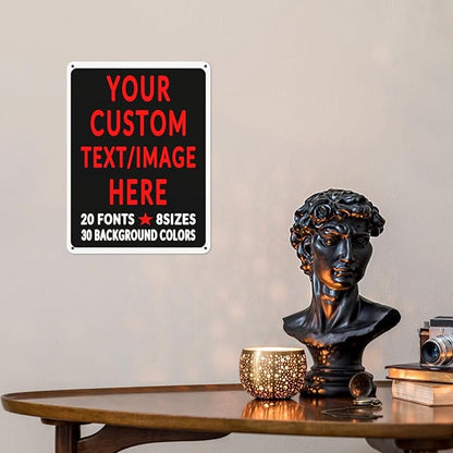 Custom Sign Personalized Custom Metal Sign, Customize For Office, Business, Workplace, Office, Home, Delivery Signs 12x18