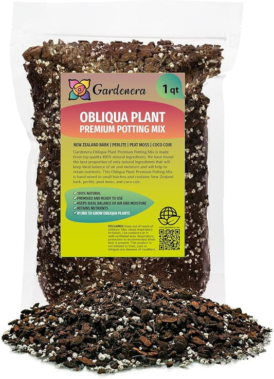 GARDENERA Handcrafted Monstera Obliqua Potting Mix - Optimal Nutrients for Vibrant Growth by Gardenera - 1 Quart