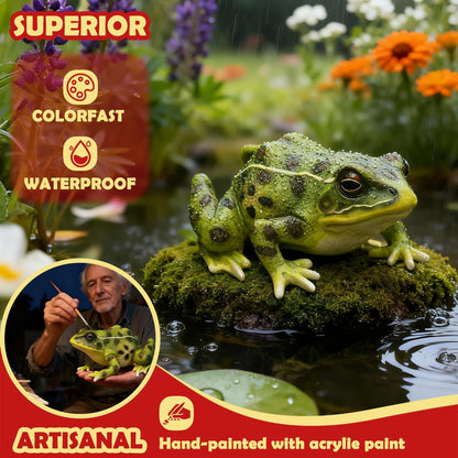 Sunthus Frog Garden Statues Toad Outdoor Decor Sculptures Yard Resin Decorations