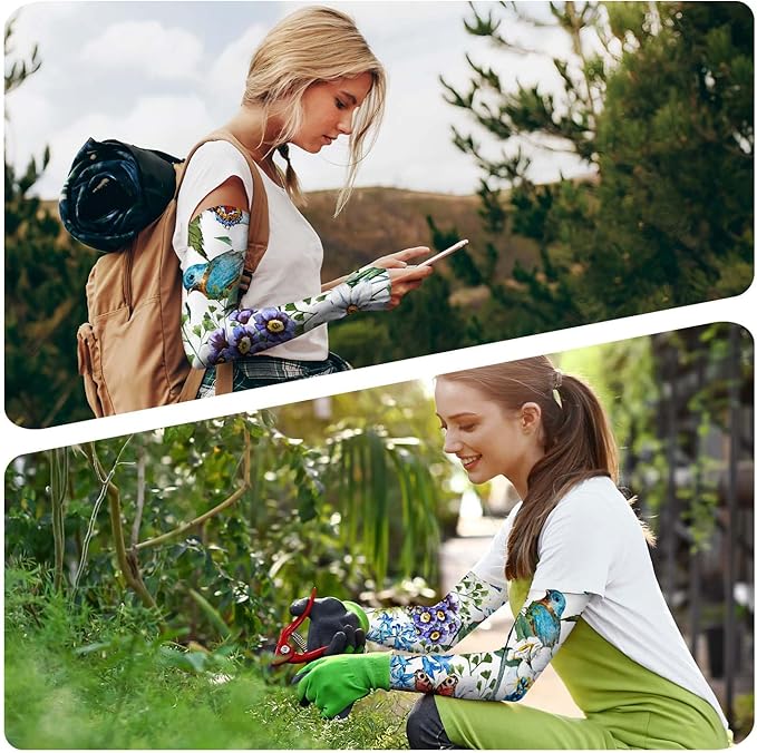 Gardening Sleeves for Women Farm Sun Protection Thorn Proof Cooling Arm Sleeves to Cover Arms for Garden Sports