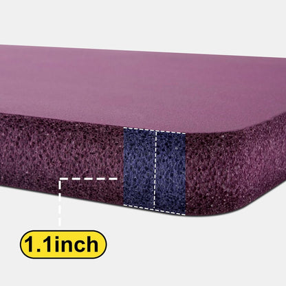 YUDI & GARDEN Thick Kneeling Pad, Gardening Pad, Soft High-Density Foam Knee Pad Protects Knees During Garden or Exercise and Outdoor Activities, Purple 2-Pack