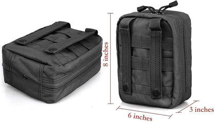 Carlebben EMT Pouch MOLLE Ifak Pouch Tactical MOLLE Medical First Aid Kit Utility Pouch (With Medical Supplies)