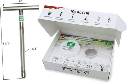 MySoil Test Kit PRO Pack, Unlock Your Lawn & Garden Potential, Complete & Accurate Nutrient and pH Analysis with Recommendations Tailored to Your Soil and Plant Needs | 2 Test Kits + 1 Soil Probe