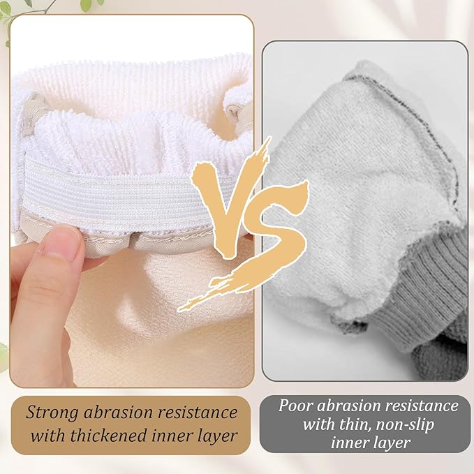 Exfoliating Glove, Korean Exfoliating Mitt with Thumb Holes, Upgraded Deep Exfoliatings Gloves, Body Shower Exfoliator Scrubber, Exfoliator Mitt for Dead Skin Removal, Keratosis Pilaris&Self-Tan Prep