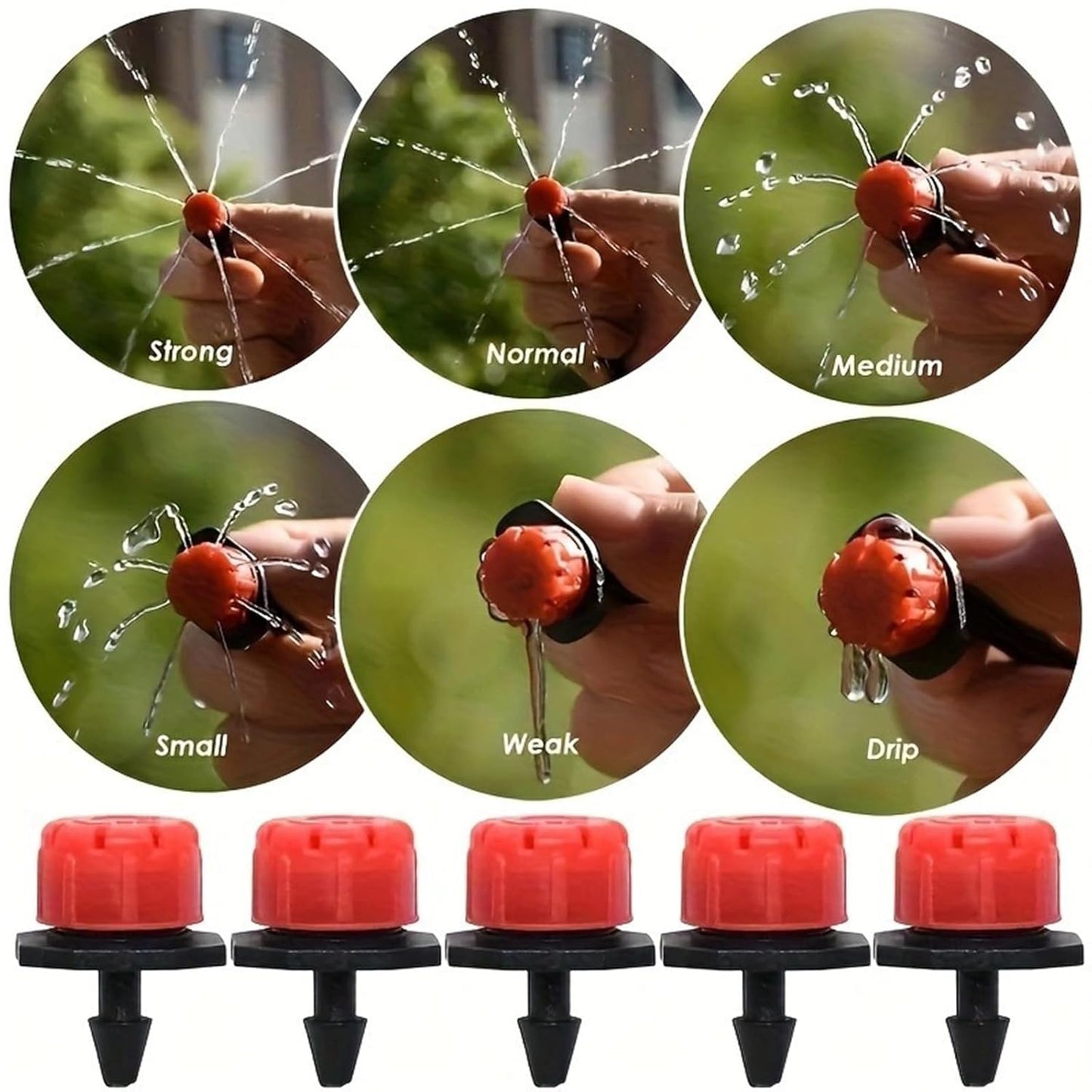 98ft DIY Hose Water Sprinkler for Lawn and Garden with 50 Nozzle, Perfect for Yard Irrigation, Patio, Vegetable Field, roof Cooling, Greenhouse, Parterre, Swimming Pool Spray