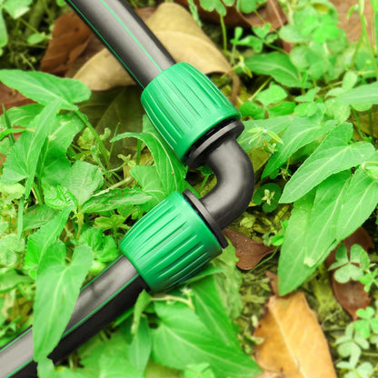 Drip Irrigation 1/2" Elbow Fittings：1/2 Inch Drip Line Lock Barbed 90 Degree Elbow Connectors for Drip Irrigation Tubing (1/2" ID x 0.640" OD) Anti-Drop Drip Irrigation Parts (12 Pieces)