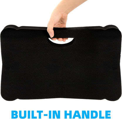 ZENFUN 3 Pack Kneeling Mats, Waterproof Kneeling Pad, Black Heavy Duty Thick Foam Knee Cushion, High Density Premium Kneeling Pads for Yoga Exercise, Foam Kneeler Mat Garden Cushions, Water Proof