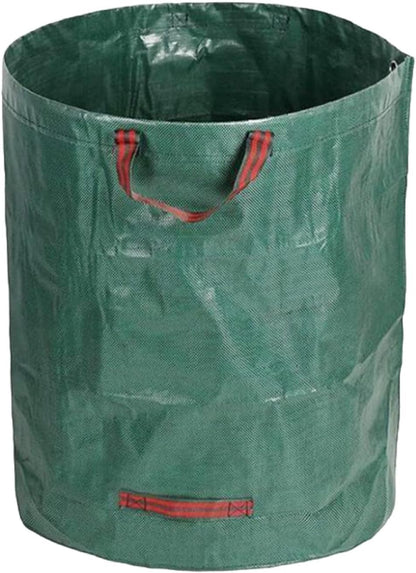Reusable Lawn and Leaf Bag, 32 Gallon Heavy Duty Yard Waste Bag with 4 Handles, Collapsible Garden Bag for Leaves, Grass Clippings, Lawn Trash, Compost & Outdoor Storage