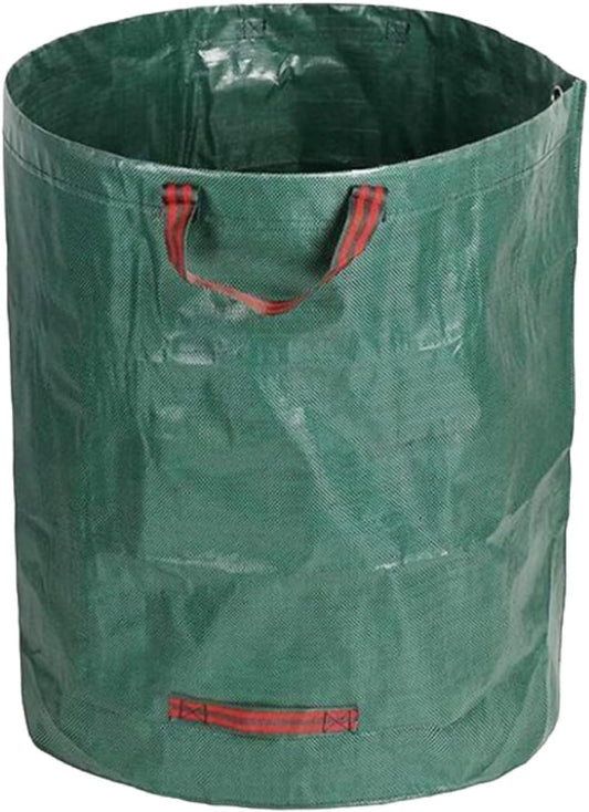 Reusable Lawn and Leaf Bag, 32 Gallon Heavy Duty Yard Waste Bag with 4 Handles, Collapsible Garden Bag for Leaves, Grass Clippings, Lawn Trash, Compost & Outdoor Storage