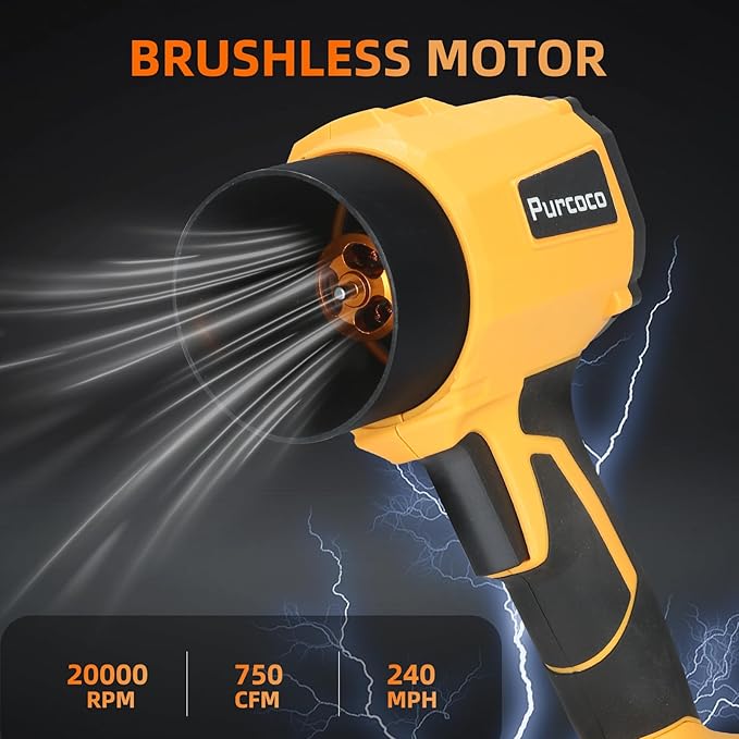 Cordless Leaf Blower Handheld, Jet Dry Mini Blower with 2X 20V Batteries, Lightweight for Car Patio Garden Lawn Leaves Debris